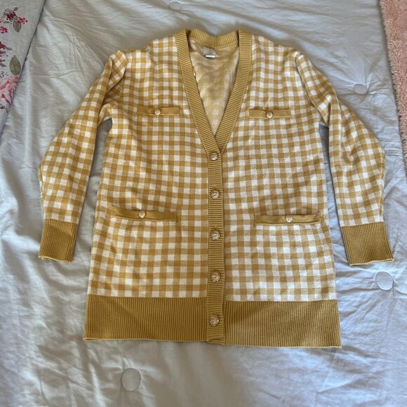 Plaid Joie Cardigan - Picture 4 of 8